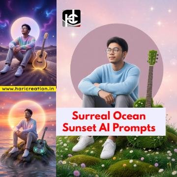 Surreal Ocean Sunset AI Prompts